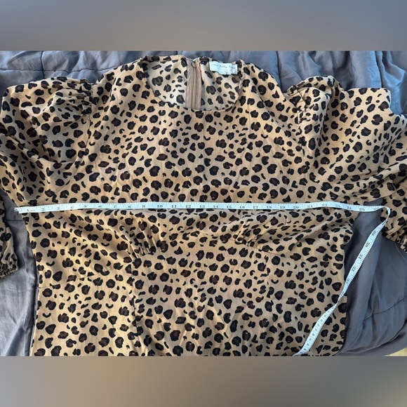 Never Fully Dressed Womens Lucia Deliah Leopard Print Midi Dress Size US 20 - Picture 9 of 11